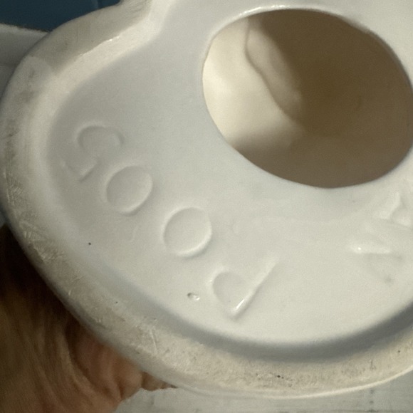 VTG CERAMIC SLEEPING CAT KITTEN FIGURINE 6" SHABBY COTTAGE Taiwan P005 - Picture 7 of 7